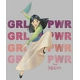 thumbnail image 2 of Girl's Mulan Girl Power Pose  Graphic Tee Athletic Heather Small, 2 of 5