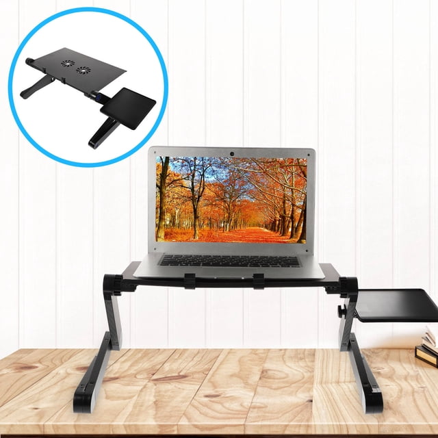 EXHUMKY Base Refrigerante Para Laptop De Aluminio Para Escritorio Con Soporte Ajustable Y Plegable