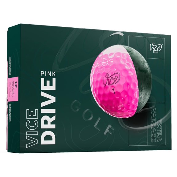 Pelotas de golf modelo Vice Drive 2025 para máxima distancia, color rosa