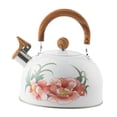 thumbnail image 3 of Hervidor de agua portátil con silbato y mango de madera, gran capacidad de 3 l, para uso doméstico, hervidor de agua con sonido, tetera para café, té,, 3 of 8