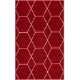 thumbnail image 3 of Unique Loom Trellis Frieze Collection Area Rug - Geometric (3' 3" x 5' 3" Rectangle Red/Ivory), 3 of 7