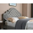 thumbnail image 2 of Homelife Premiere Classic Wood Platform Bed, Queen, Light Grey, 2 of 2