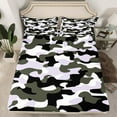 thumbnail image 2 of Erosebridal Army Camouflage King Sheet Sets, Thistle Bedding King Size, Military Camo Decor 4 Pieces, 2 of 7