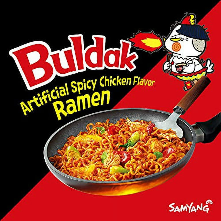 Samyang Buldak Chicken Stir-Fry Ramen, Korean Ramen, Pack of 5