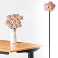 thumbnail image 2 of 1Pcs Lifelike Artificial Flower Decoration for Garden Outdoor Weather Resistant Fake Flowers for Porch Patio Balcony Home Decor, 11X2In (Pink1), 2 of 9