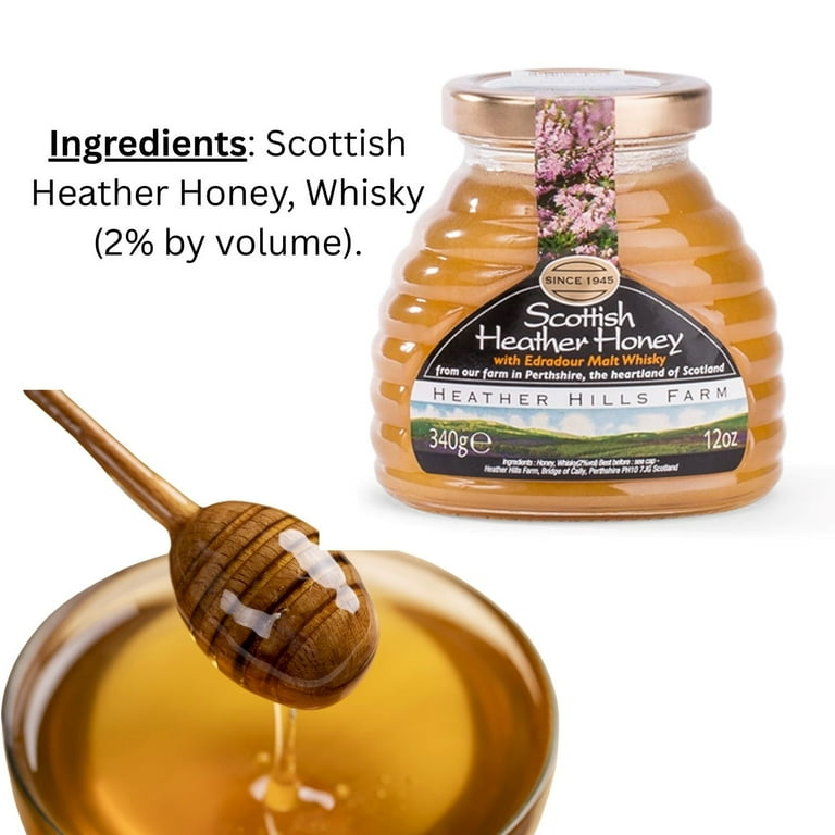 Heather Hills Scottish Heather Honey W/ Whisky 12Oz