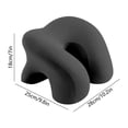 thumbnail image 3 of romoty Ergonomic Desk Nap Pillow Memory Foam, 10.2 x 9.8 Inches Black Face Down Sleeping Cushion with Arm Rest Hole for Office School Desk, 3 of 6