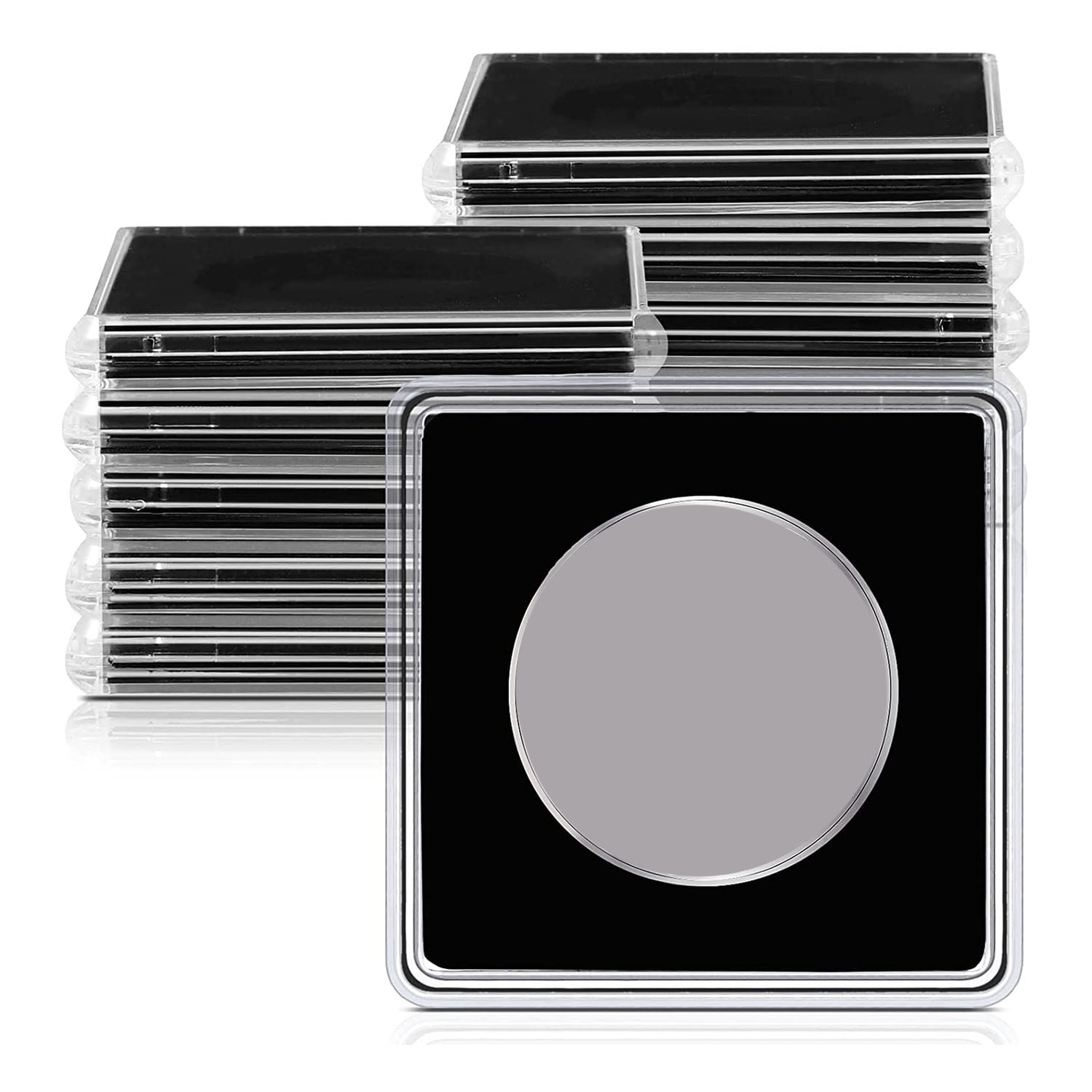 20 Pcs Silver Dollar Coin Holder, 2 x 2 Half Dollar Coin Holder Coin