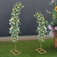 thumbnail image 6 of 2Pcs Gold Metal Wedding Arch Stand Curved Top Arch Balloon Flower Backdrop Stands Party, 6 of 12