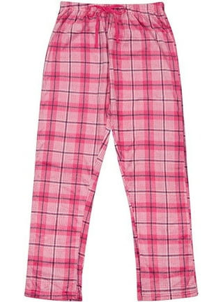 North 15 Girls Plaid Plush Fleece Pajama Pants with Drawstring  Waist-L1305G-Design3-7 