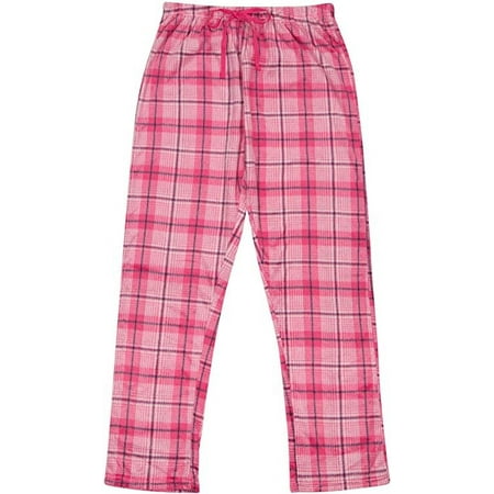 North 15 Women's Super Cozy Minky Fleece Plaid Pajama Bottom-L1527-Des15-Lg