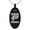 Black, variant on Stainless Steel Letter P Initial Empire Monogram Engraved Small Oval Charm Pendant Necklace