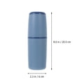 thumbnail image 2 of QUMIIRITY 1Set Compact Design Toothbrush Storage Case for Bathroom Use 8.06X2.36X1.18in, 2 of 8