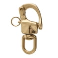 thumbnail image 2 of funtasica Handsome Swivel Eye Snap Shackle Sailing Rigging Shackles Brass Boat Snaps, 2 of 5