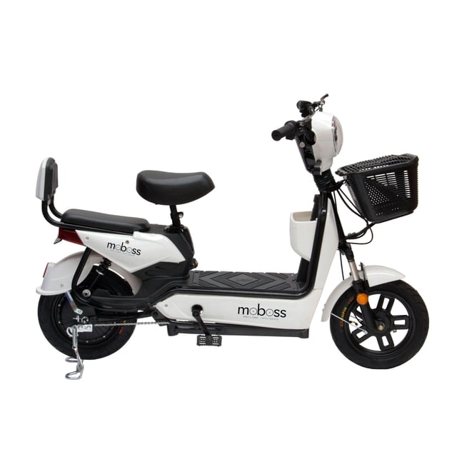 Bicicleta Eléctrica Urbana Moboss ZM400 Blanco 350W 25 km/h