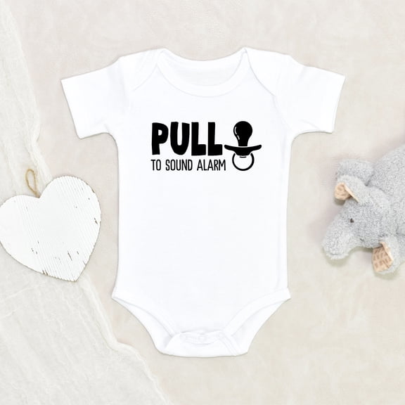 Newbabywishes - Pull to Sound Alarm Pacifier Baby Clothes for Boys and Girls - Newborn Baby Clothes