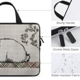 thumbnail image 3 of AWERP Bunny Bow Annabel Kidston Laptop Bag Diving Fabric Computer Protective Handle Case 12inch, 3 of 5