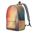 thumbnail image 2 of Colorful Starry Sky and Universe Backpack for School, Cute School Bag with Adjustable Shoulder Straps and Padded Back, 15.7"x11.8"x5.5", 2 of 4
