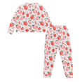 thumbnail image 5 of SCRAWLGOD Strawberry Women's Pjs Long Sleeve 2 Piece Outfits for Women Lounge Sets Size XL Drawstring Woman Pajamas Set Breathable Pj for Women Fall, 5 of 7