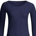thumbnail image 7 of Taylonsss Women See-Through Long Sleeve Seamless Arm Shaper Top Mesh Shirt Blouse, 7 of 7