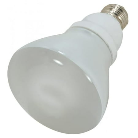 Satco Compact - Satco Lighting S7248 Single 15 Watt R30 Shaped Medium (E26) Base Compact Fluorescent Bulb