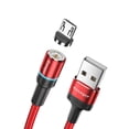 thumbnail image 2 of Essager Cable de carga para teléfono Cable de carga giratorio de 360 ​​grados Capa exterior trenzada, Rojo, 2 m, Micro Methold EL5315-12, 2 of 2