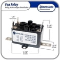 thumbnail image 2 of Appli Parts APFR-290 90-290, 24 VAC Coil, Heavy Duty Switching Fan Relay, SPST Normally Open AC and heating Furnace blower relay Universal fit multi position bracket, 2 of 8