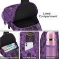 thumbnail image 4 of Sling Backpack,Witch's Brew Halloween Pattern Sling Bag with Water Bottle Holder,Waterproof Sling Bag for Men/Women with Headphone Jack for Hiking,Travel, 4 of 6