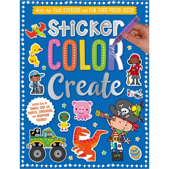 Sticker Color Create (Blue) (Paperback)