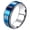 Blue, variant on Men's Women's Stainless Steel Classic Roman Numberal Worry Ratotable Wedding Ring Turnable Index Finger Band Blue Size 8