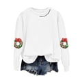 thumbnail image 5 of zaveiop Christmas Sweatshirts for Women 2025 Plus Size Funny Farm Fresh Graphic Shirts Xmas Holiday Lightweight Pullover Tops (Z-White, XL), 5 of 5