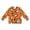 00&Orange1060, variant on Girls Halloween Cardigan Sweater Cute Graphic Print Button Down Jacket, Beige, Sizes 5-16