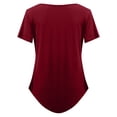 thumbnail image 4 of Summer New Cool Independence Day Impreso Mangas cortas sueltas Tallas grandes Ropa de mujer Pompotops hfajkhk133167, 4 of 5
