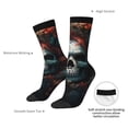 thumbnail image 2 of Yiaed Butterfly Flower Skull Print Great elasticity Crew Socks Sports socks for Men and Women, 2 of 5