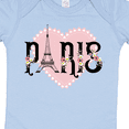 thumbnail image 4 of Inktastic Paris Pink Heart Eiffel Tower with Flowers Boys or Girls Baby Bodysuit, 4 of 5