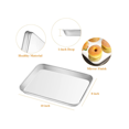 thumbnail image 2 of Stainless Steel Cooling Racks 2 Pack, Baking Racks for Cooking Baking Roasting Grilling Cooling, Fit Small Size Cookie Sheets Oven & Health & Dishwasher Safe,9.7'' x 7.3'', 2 of 8