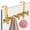 Gold, variant on Over The Door Hook Stainless Steel No Drill Door Hanger Clothes Hook with Non Slip Pad for Bathroom Bedroom Closet,Black
