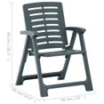 thumbnail image 4 of vidaXL Garden Chairs 4 pcs Plastic Green, 4 of 5