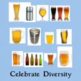 thumbnail image 3 of CafePress - Celebrate Diversity Beer Light T Shirt - Men's Classic Graphic T-Shirt, 3 of 4
