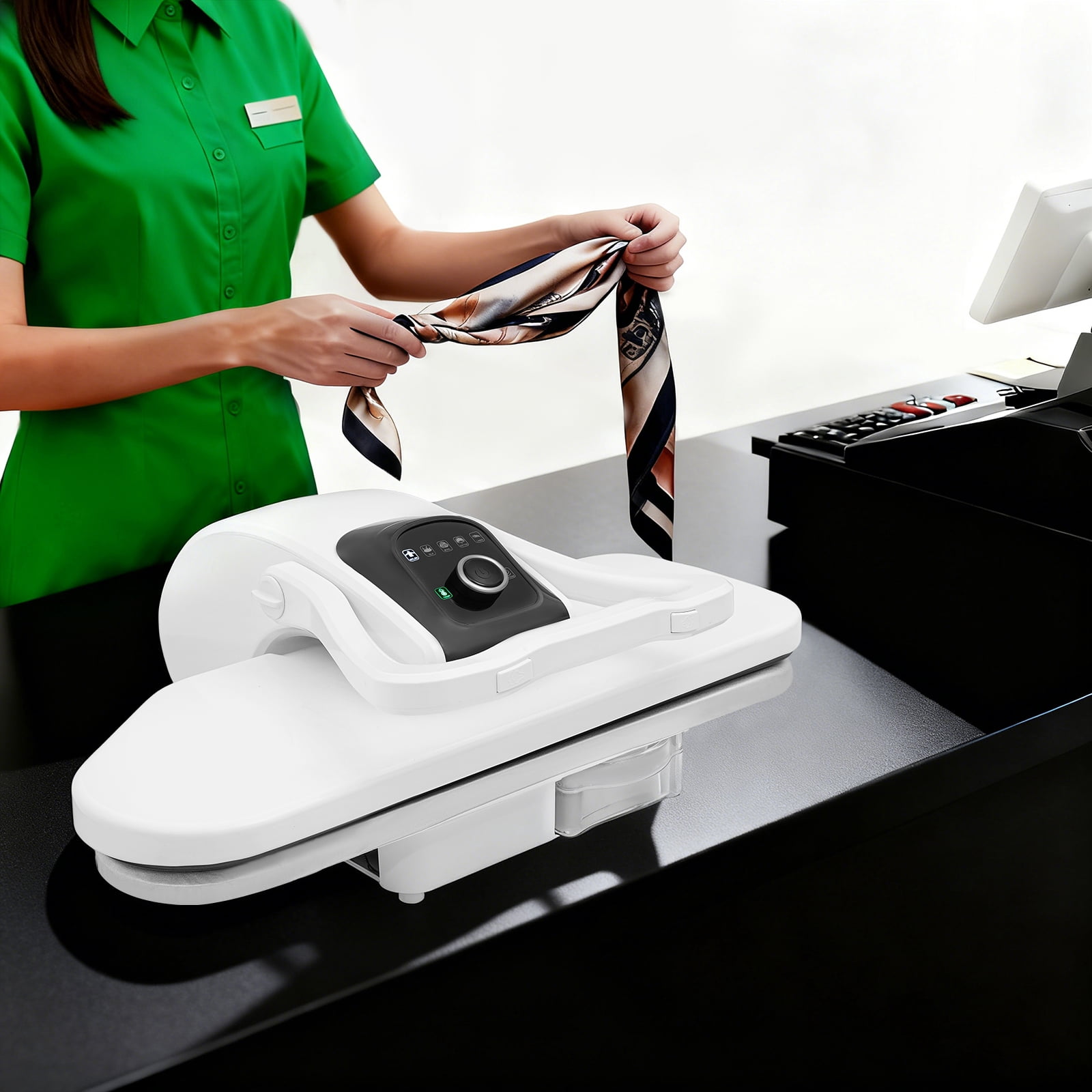 TFCFL 26" Steam Press with 5 Modes Fabric Settings Fabric Steam Press Machine Steam Ironing Press Machine 1600W