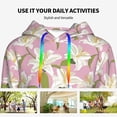 thumbnail image 6 of KLL Lilies Flowers for Womens Pullover Hoodie with Pocket Hooded Long Sleeve Shirts Sweatshirt for Women-Medium, 6 of 7