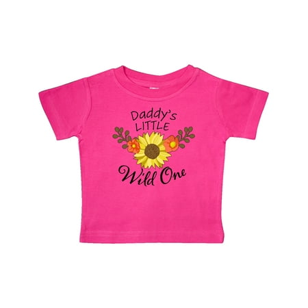 

Inktastic Daddy s Little Wild One with Sunflower Gift Baby Boy or Baby Girl T-Shirt