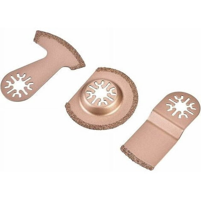 y Oscillating Saw Blades 3Pcs Multi-Function Tile Saw Blade Set for General Multi Tool Cutting Porcelain Tile Ceremic, Carbide