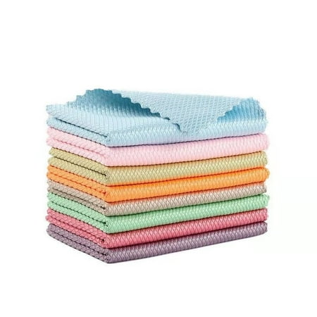 

Suyin 20Pcs Cleaning Cloths Reusable Kitchen Towels Easy Clean Cloth Nanoscale Cleaning Cloth Window Mirror Cleaning Cloth