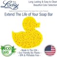 thumbnail image 2 of Soap Savers for bar soap, American Made by Luxiny, Lifts Soap in Soap Dishes & Shower Soap Holders -Handmade Soap Lasts Longer -Made with Environmentally Friendly Bioplastics Yellow Duck, 2 of 4