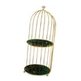 thumbnail image 6 of Bathroom Storage Rack,Vanity Tray,Dessert Cupcake Stand Pantry Birdcage Makeup Organizer Shower Shelf for Shampoo, Dresser, Fireplace Peacock .8x19in, 6 of 8