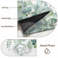 thumbnail image 6 of Round Rugs 5Ft, Teal Botanical Round Area Rug Washable Indoor Throw Carpet, Spring Floral Summer Eucalyptus Leaf Soft Non Slip Circle Rug for Cabinet Bathroom Home Decor Aesthetic, 6 of 8