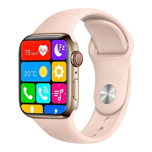 Reloj Inteligente SmartWatch Fralugio BCD-2 Notificaciones de Redes Sociales Rosa Lujo