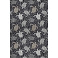 thumbnail image 2 of Addison Rugs Dream Shag Premium Machine Washable Transitional Turtles Midnight Rectangle Rug, 9' x 12', 2 of 8