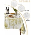 thumbnail image 5 of Watercolor Forest Green Suqare Tablecloth - 54 x 54 Inch, Abstract Art Modern Trees Waterproof & StainResistant Tablecloth, Washable Oil-proof Table Cover for Dining/Party/Wedding/Camping/Buffet, 5 of 9